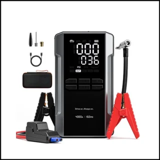 Jump starter met compressor 4000A - draagbare accubooster