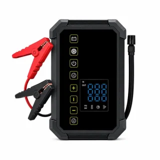 Jump starter met luchtcompressor zwart