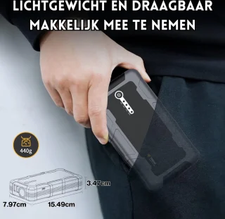 Jumpbooster 1500A Draagbare Auto Starthulp Powerbank 12V