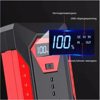Jumpstarter 1200A 18000mAh Accu Booster Auto Starthulp Compact