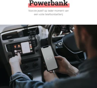 Jumpstarter 12V 12000mAh met luchtcompressor en opberger