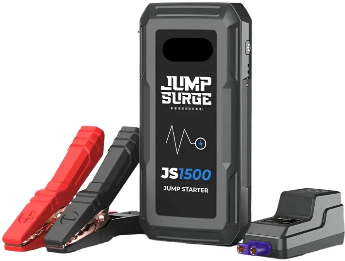 De Jumpstarter 12V 1500A 10000mAh Zwart Auto Startapparaat in één oogopslag