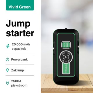 Jumpstarter 12V 20000mAh Vivid Green 4-in-1