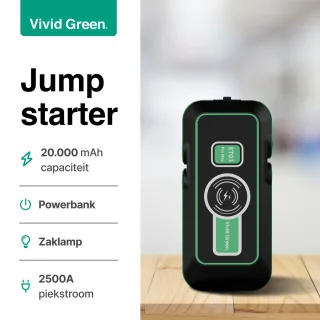 Jumpstarter 12V 20000mAh Vivid Green 4-in-1