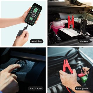 Jumpstarter 12V 20000mAh Vivid Green 4-in-1