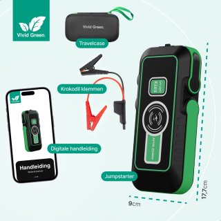 Jumpstarter 12V 20000mAh Vivid Green 4-in-1