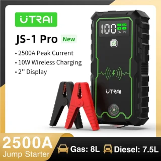 Jumpstarter 12V 2500A Zwart