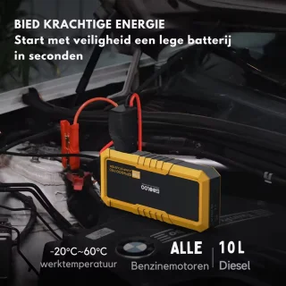 Jumpstarter 12V 4000A 26800mAh Zwart