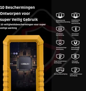 Jumpstarter 12V 4000A 26800mAh Zwart