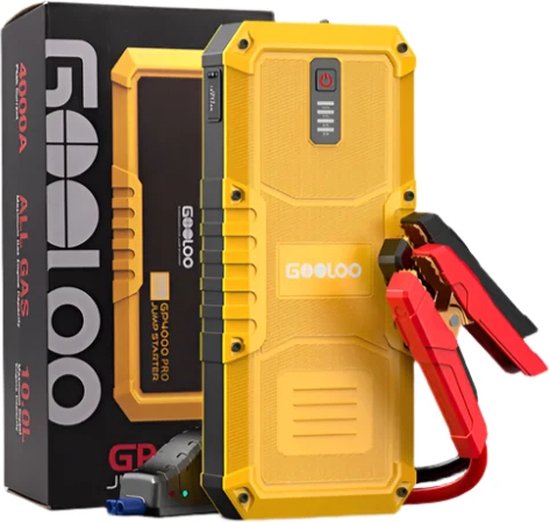 Krachtige allrounder voor noodgevallen: 4000A jumpstarter met powerbankfuncties