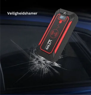 Jumpstarter 12V Draagbaar Zwart/Rood - Auto Startbooster Diesel