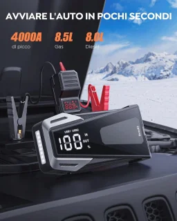 Jumpstarter 12V lood-zuur voor vrachtwagen en ATV