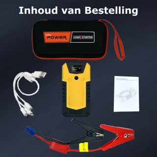Jumpstarter 18000mAh 4-in-1 Accu Booster Autostarthulp 3,5L Motor