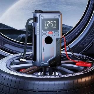Jumpstarter 20000mAh 1000A Zwart - Jumpstarter met Powerbank en Bandenvuller