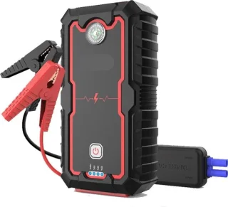 Jumpstarter 2000A met Compressor en Powerbank Zwart
