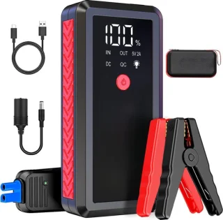 Jumpstarter 2500A 12V met USB en LED Modi