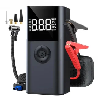 Jumpstarter 2500A 12V Powerbank & Luchtcompressor Draagbaar LCD
