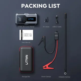 Jumpstarter 4-in-1 Powerbank 55.5WH Met Noodlicht Draadloos