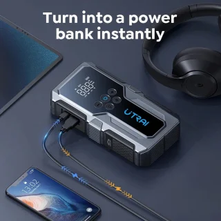 Jumpstarter 4-in-1 Powerbank 55.5WH Met Noodlicht Draadloos