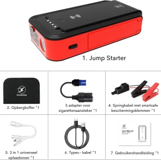 Jumpstarter 8000 mAh 12V Auto Battery Booster