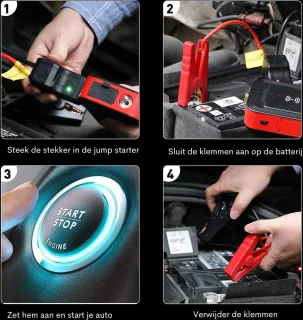 Jumpstarter 8000 mAh 12V Auto Battery Booster