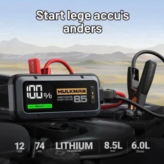 Jumpstarter auto – 12 volt lithium powerbank
