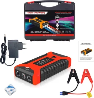 Jumpstarter Auto 12V Draagbaar Rood/Zwart