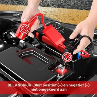 Jumpstarter auto 6000A piekstroom 26800 mAh 12 volt lithium-polymeer powerbank