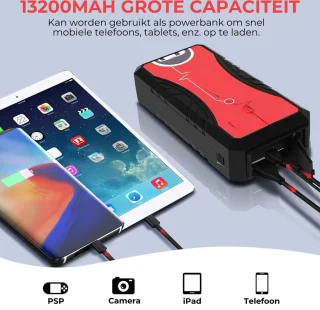 Jumpstarter Auto - Acculader - Rood