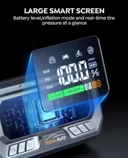 Jumpstarter auto booster 6000a power bank met luchtcompressor
