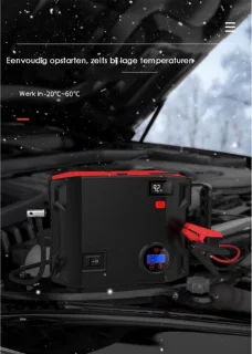 Jumpstarter Auto met Compressor en Powerbank