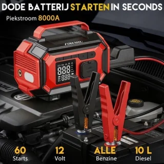Jumpstarter autostarthulp 12 volt
