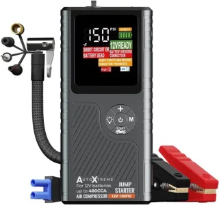 Jumpstarter compressor 12V met luchtcompressor en powerbank