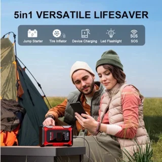 Jumpstarter draagbaar 3000A met luchtcompressor