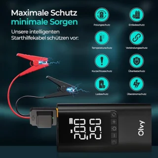 Jumpstarter met compressor 1500a