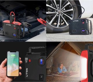 Jumpstarter met Compressor en Zaklamp - Startbooster voor Auto