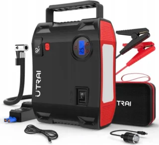 Jumpstarter met Compressor en Zaklamp - Startbooster voor Auto