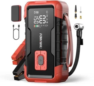 Jumpstarter met luchtcompressor