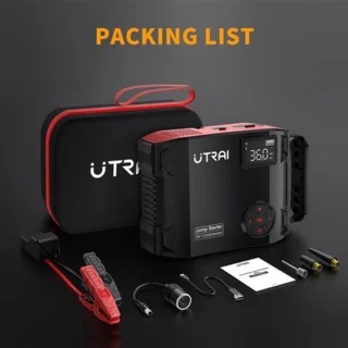 Jumpstarter met luchtcompressor 2000A 16000mAh 150PSI