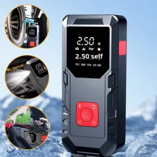 Jumpstarter met luchtcompressor