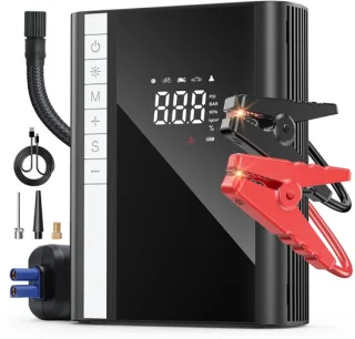 Jumpstarter met luchtpomp voor SUV, pick-up en camper