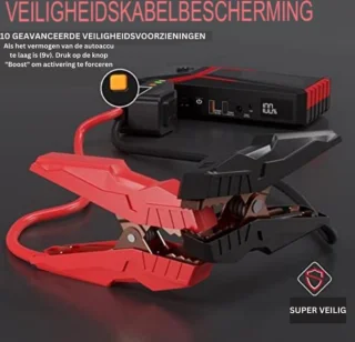 Jumpstarter powerbank 2000A voor auto