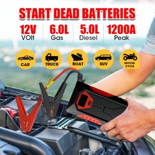 Jumpstarter Powerbank 600A 18000mAh voor Auto Diesel Benzine