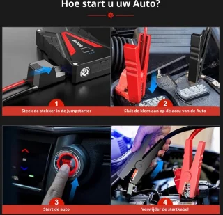 Jumpstarter Powerbank Auto Benzine Diesel Draagbaar