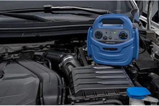 Jumpstarter powerbank met compressor