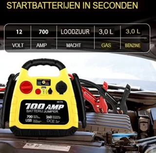 Jumpstarter Powerbank met Compressor