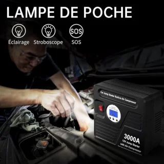Jumpstarter Powerbank Met Compressor Voor Auto
