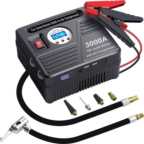 Jumpstarter Powerbank Met Compressor Voor Auto review