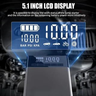 Jumpstarter Powerbank Met Compressor Voor Auto