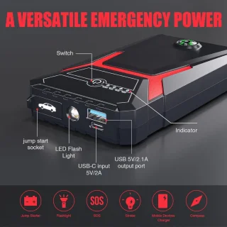 Jumpstarter Powerbank - Starthulp voor Auto